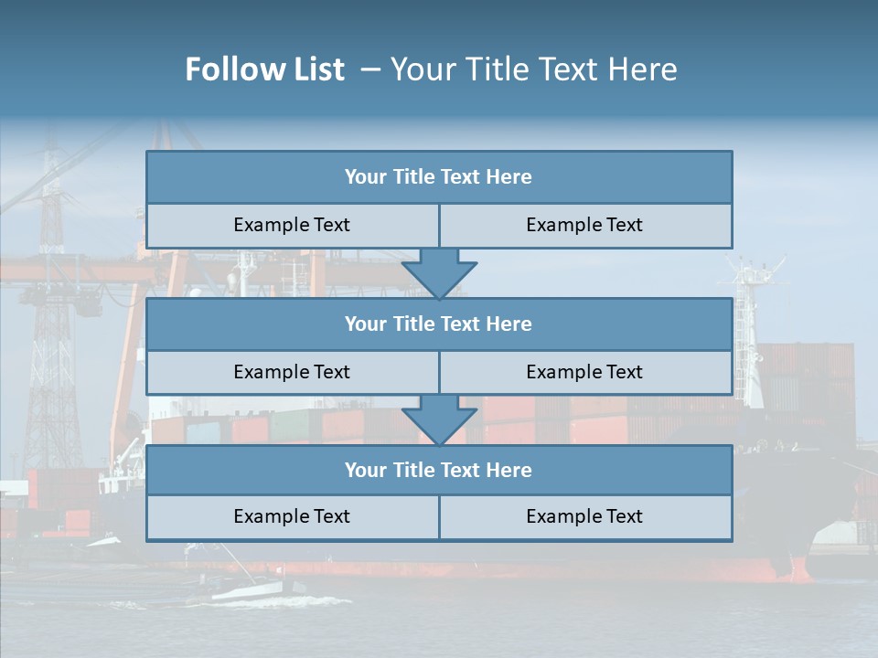 Trade Carrier Discharge PowerPoint Template