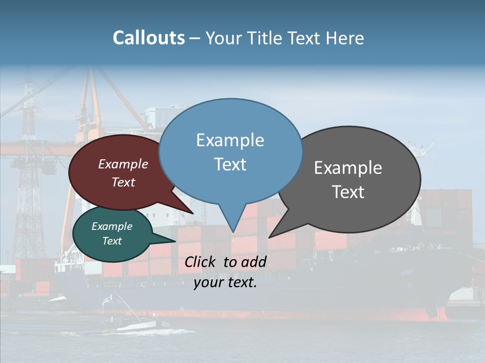 Trade Carrier Discharge PowerPoint Template