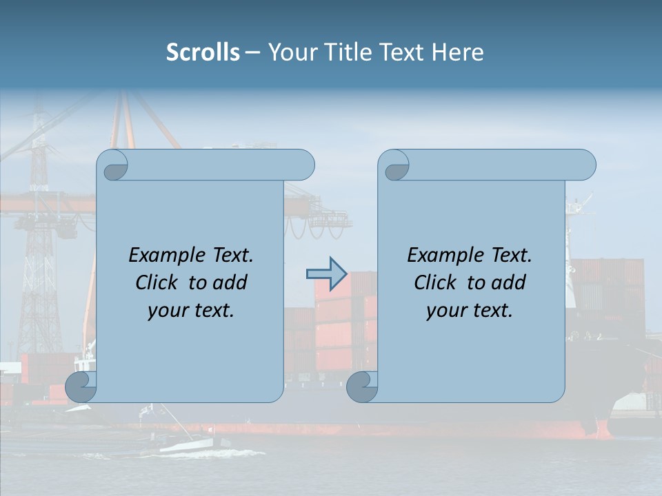 Trade Carrier Discharge PowerPoint Template