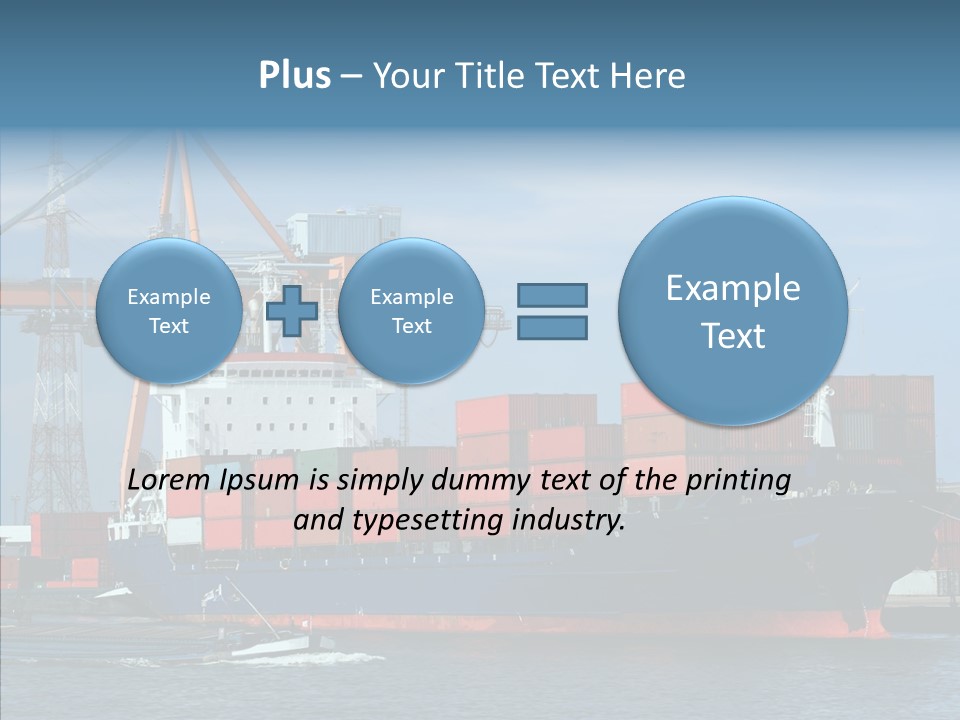 Trade Carrier Discharge PowerPoint Template