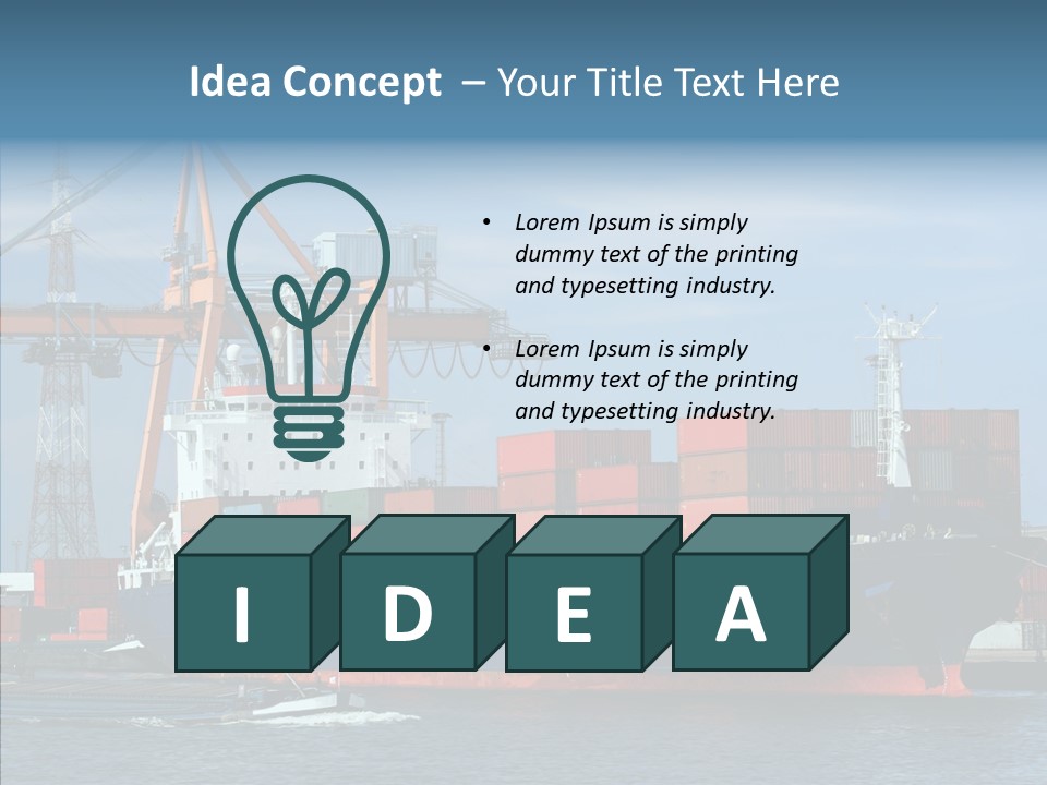 Trade Carrier Discharge PowerPoint Template