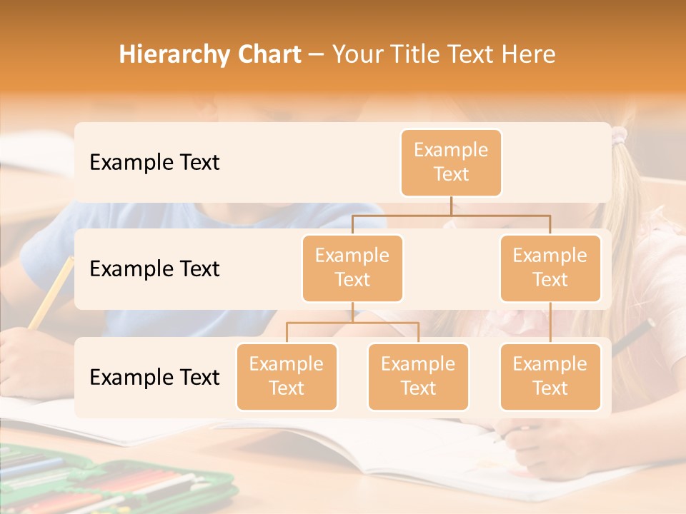 Desk Lesson Schoolboy PowerPoint Template