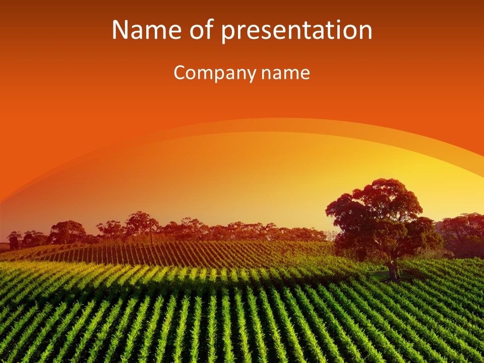 Colour Country Hills PowerPoint Template