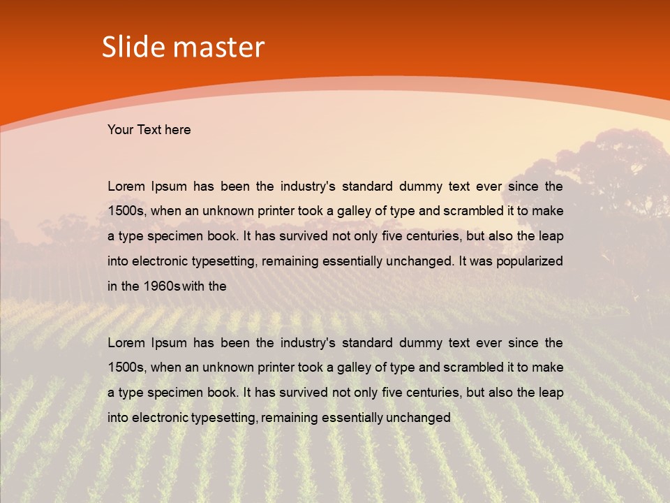 Colour Country Hills PowerPoint Template