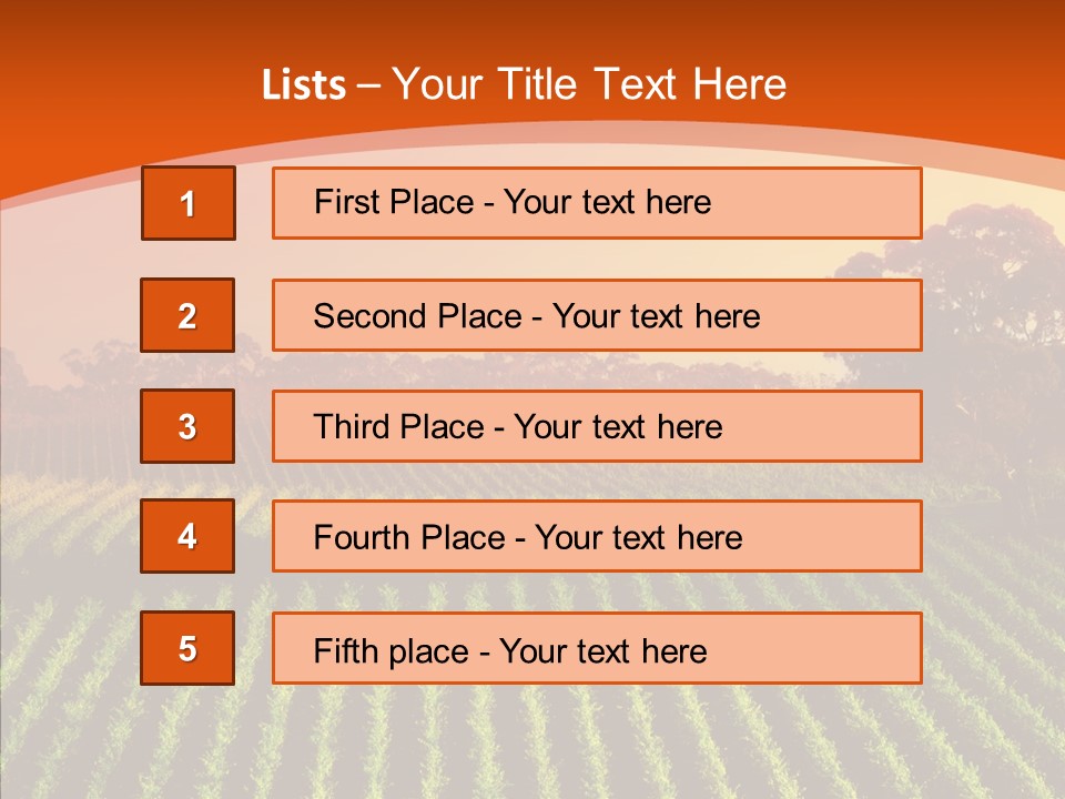 Colour Country Hills PowerPoint Template