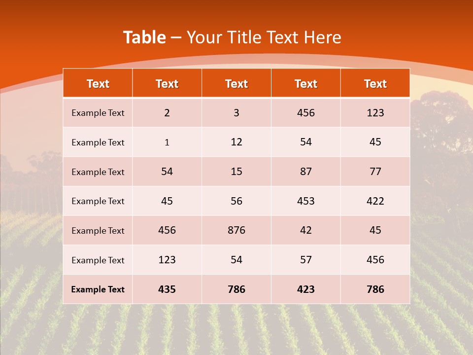 Colour Country Hills PowerPoint Template