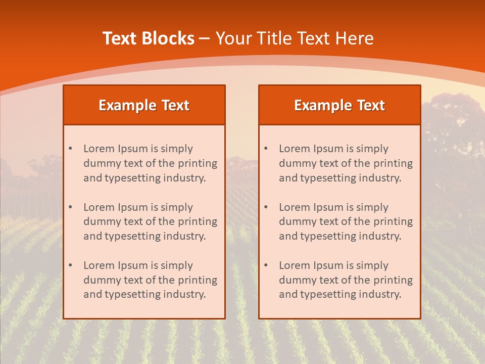 Colour Country Hills PowerPoint Template