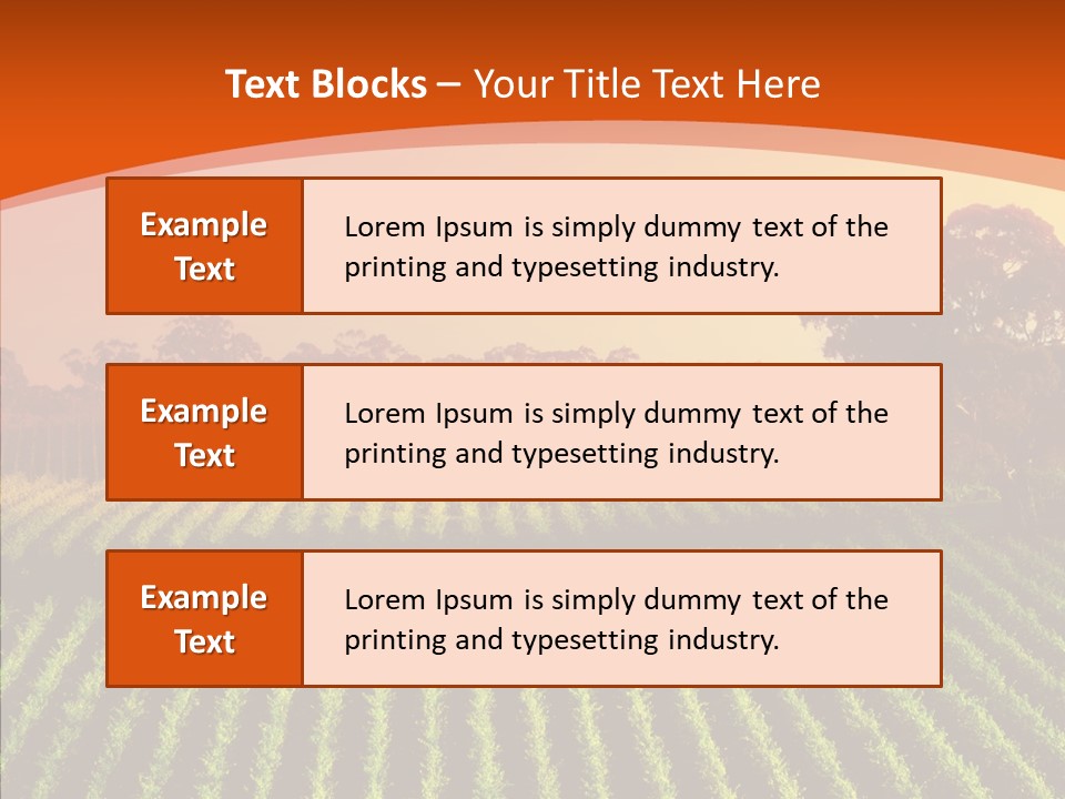 Colour Country Hills PowerPoint Template