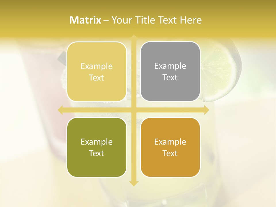 Quench Tequila Garnish PowerPoint Template