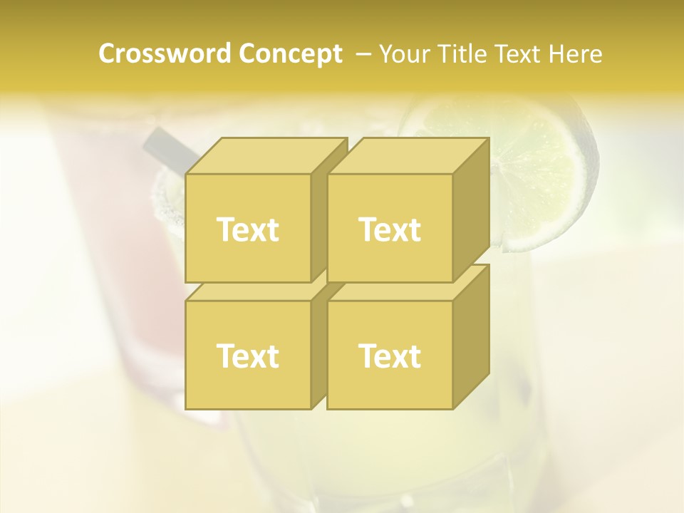 Quench Tequila Garnish PowerPoint Template