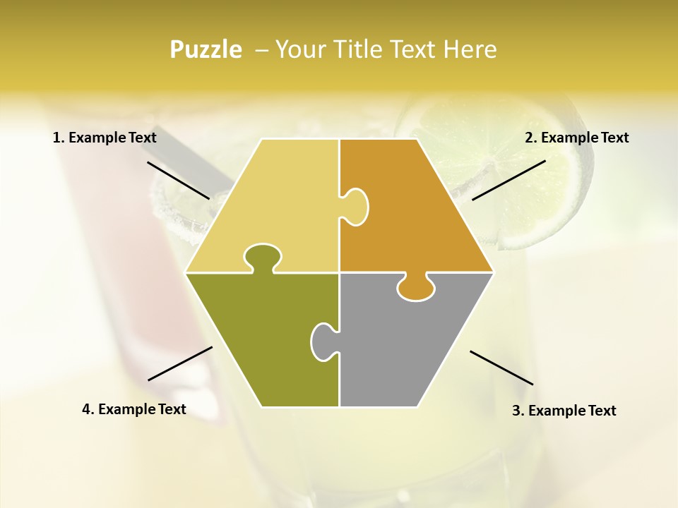 Quench Tequila Garnish PowerPoint Template