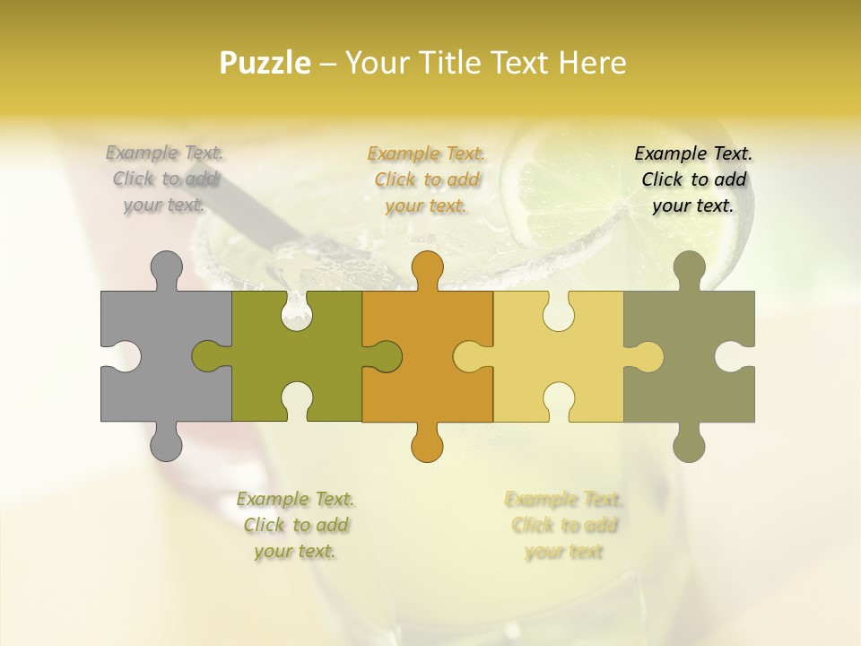 Quench Tequila Garnish PowerPoint Template