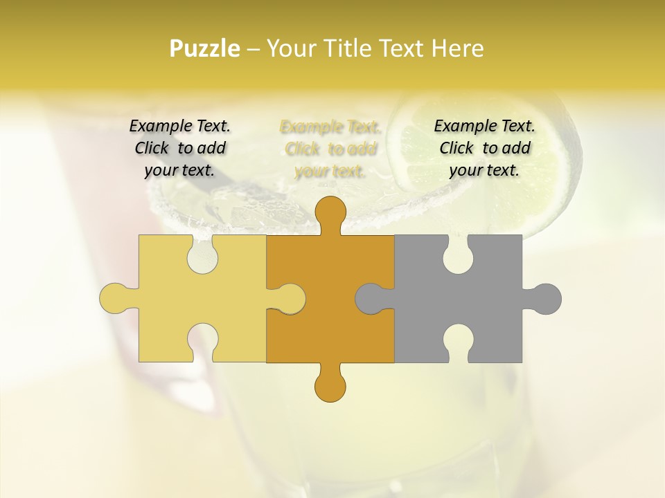 Quench Tequila Garnish PowerPoint Template