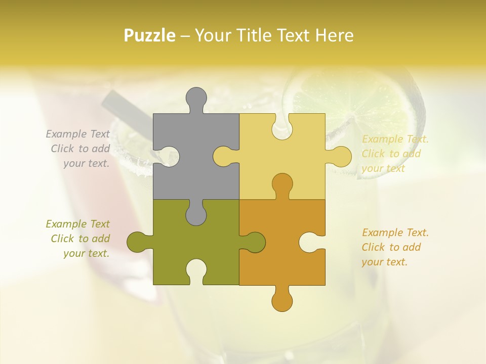 Quench Tequila Garnish PowerPoint Template