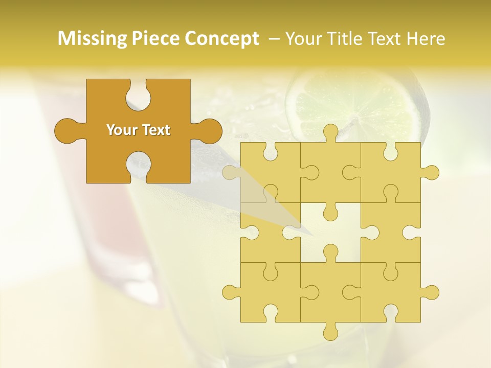 Quench Tequila Garnish PowerPoint Template