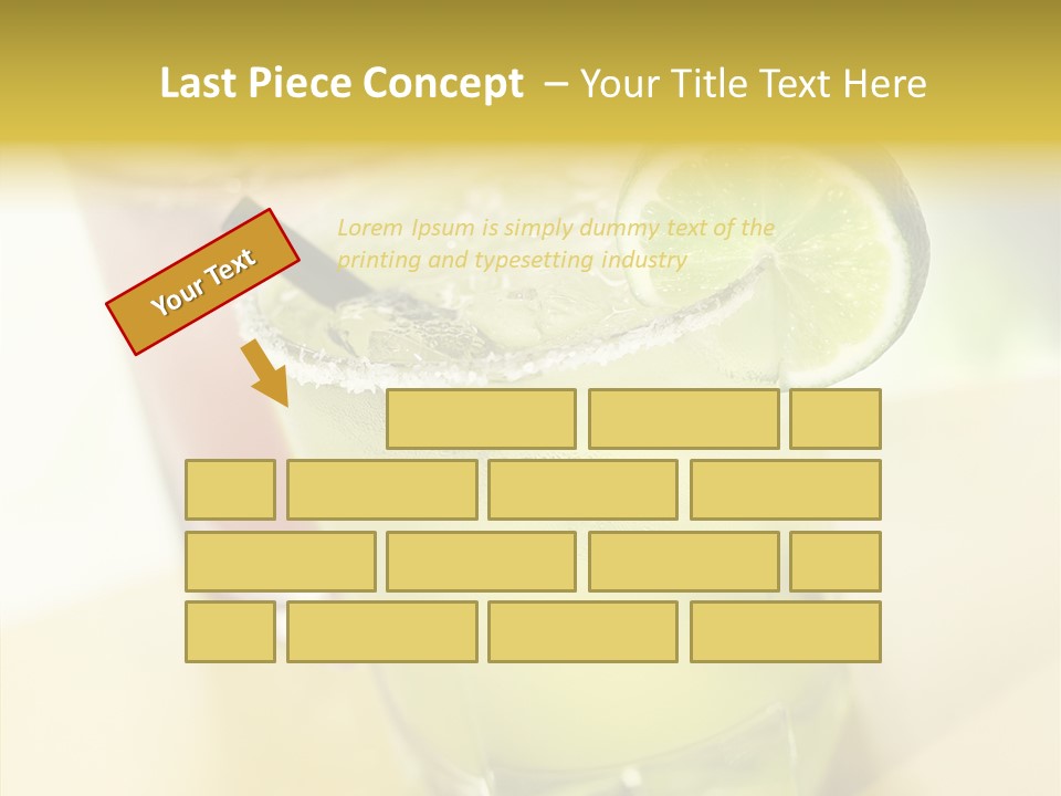 Quench Tequila Garnish PowerPoint Template