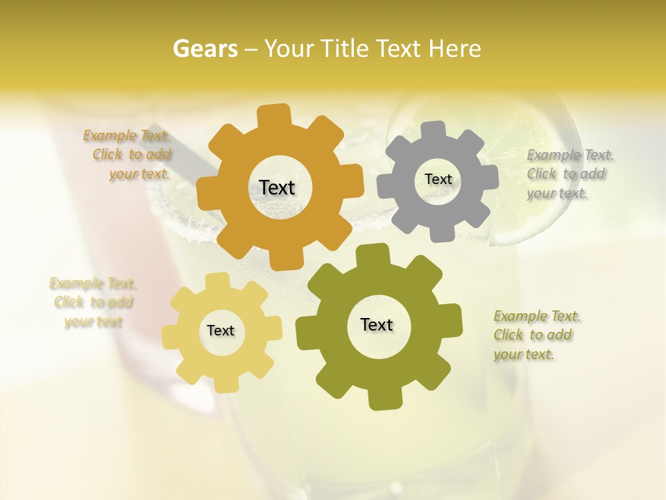 Quench Tequila Garnish PowerPoint Template