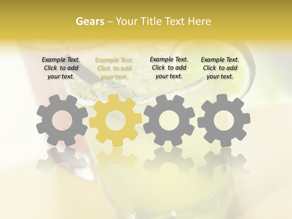 Quench Tequila Garnish PowerPoint Template