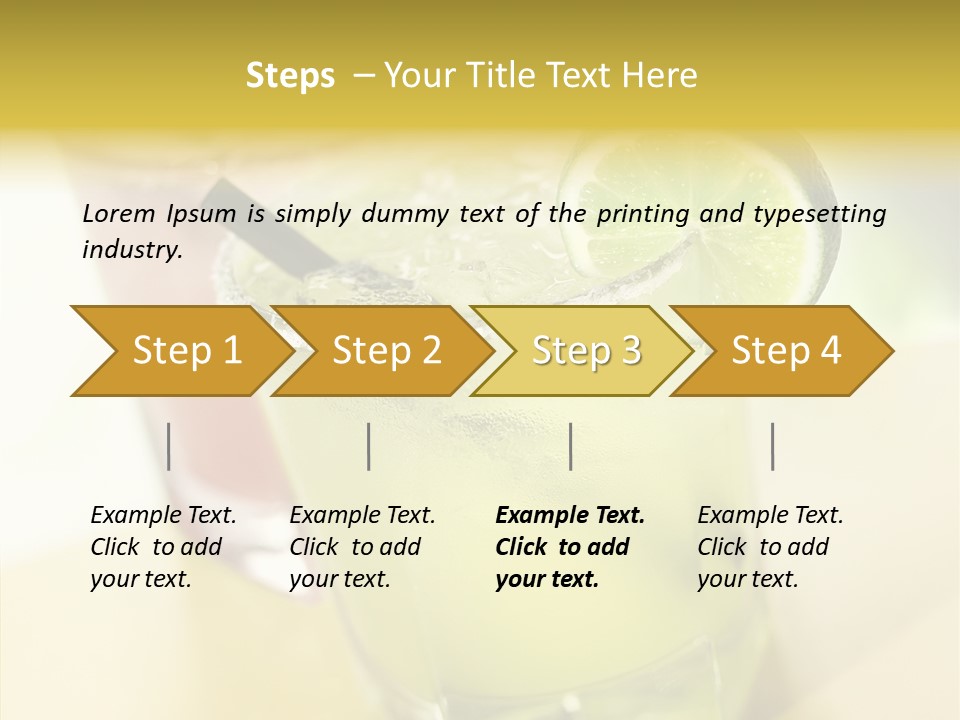 Quench Tequila Garnish PowerPoint Template