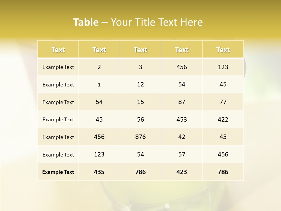 Quench Tequila Garnish PowerPoint Template