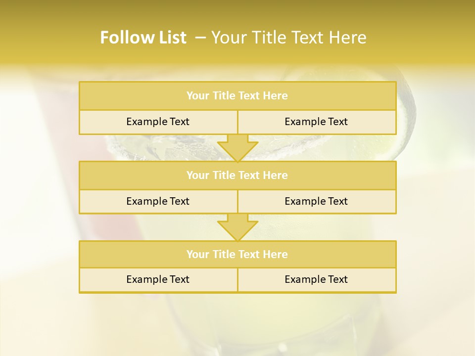 Quench Tequila Garnish PowerPoint Template