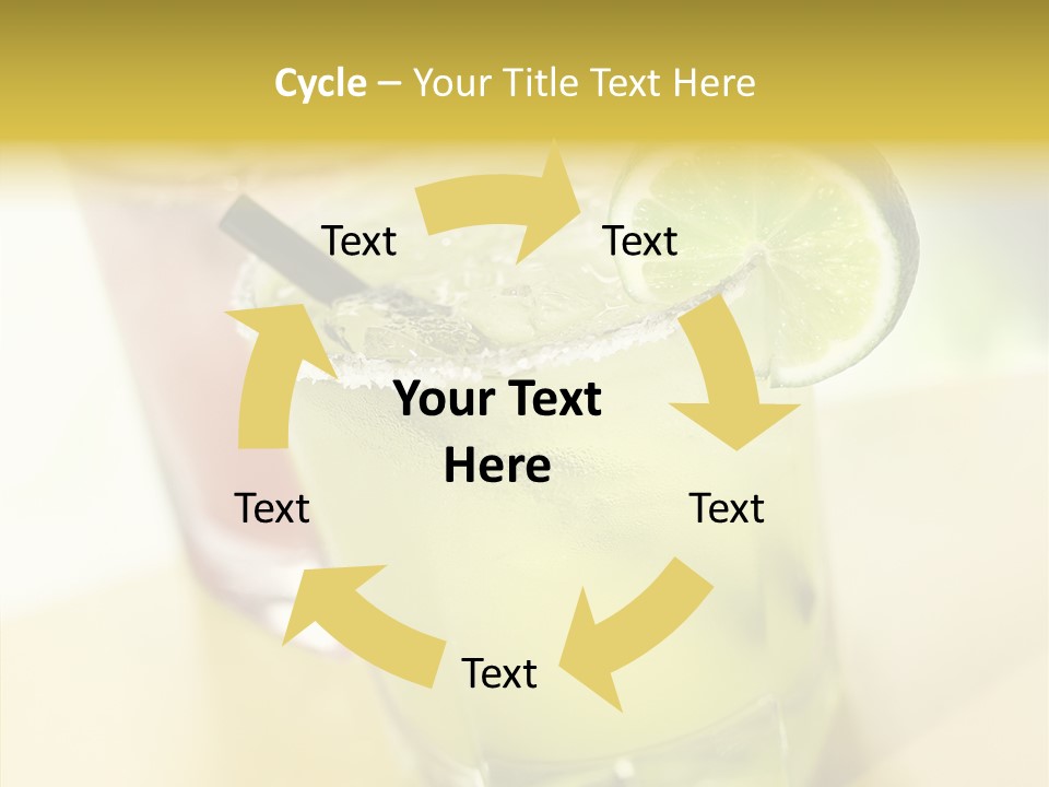 Quench Tequila Garnish PowerPoint Template