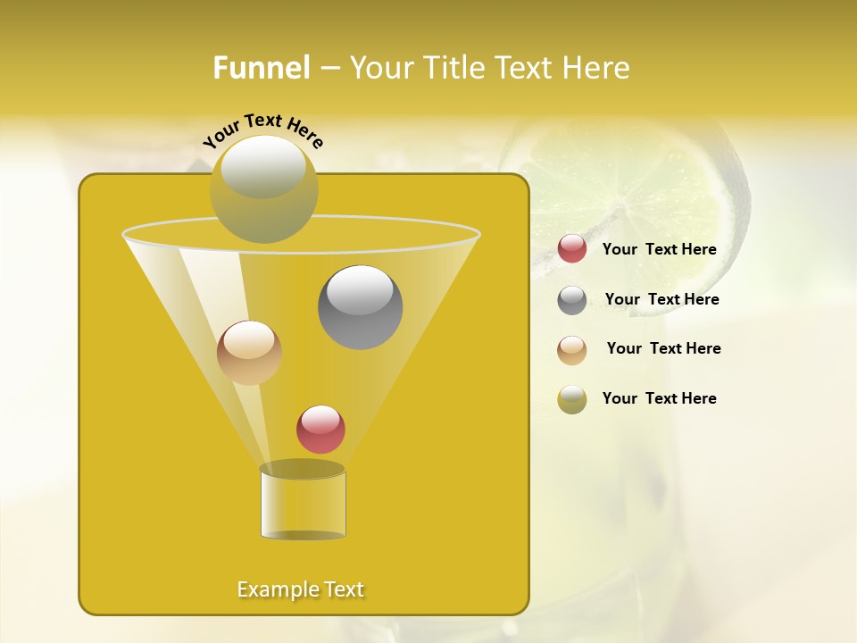 Quench Tequila Garnish PowerPoint Template