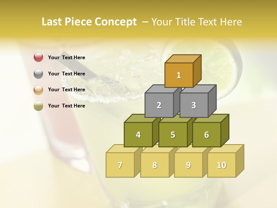 Quench Tequila Garnish PowerPoint Template