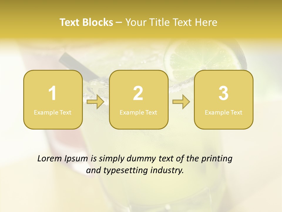 Quench Tequila Garnish PowerPoint Template