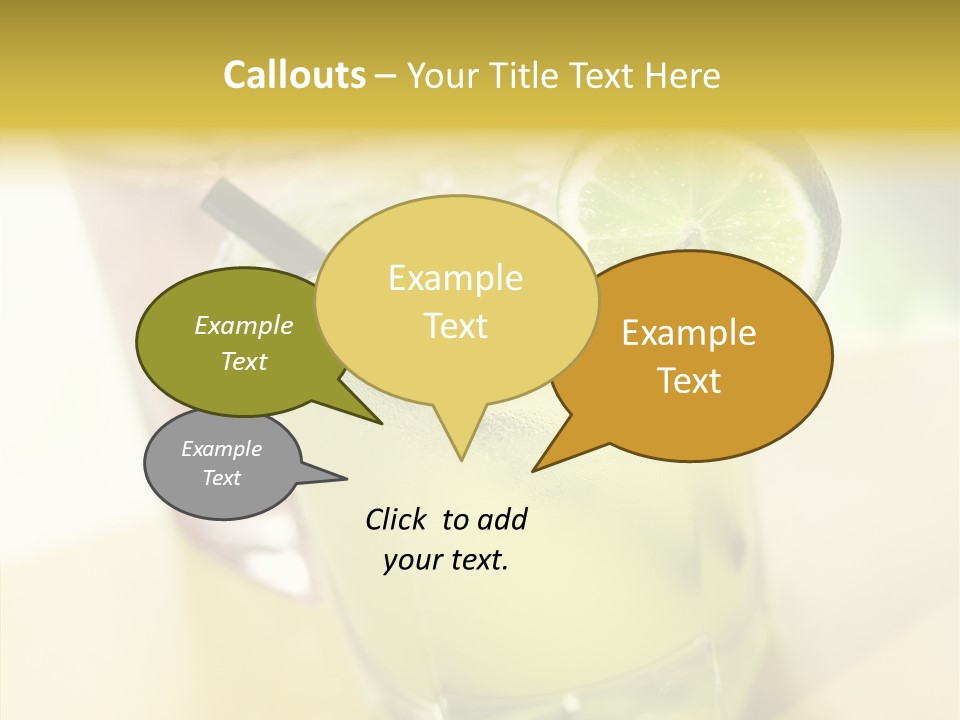 Quench Tequila Garnish PowerPoint Template