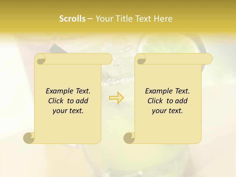 Quench Tequila Garnish PowerPoint Template