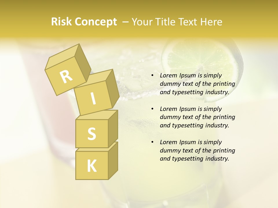 Quench Tequila Garnish PowerPoint Template