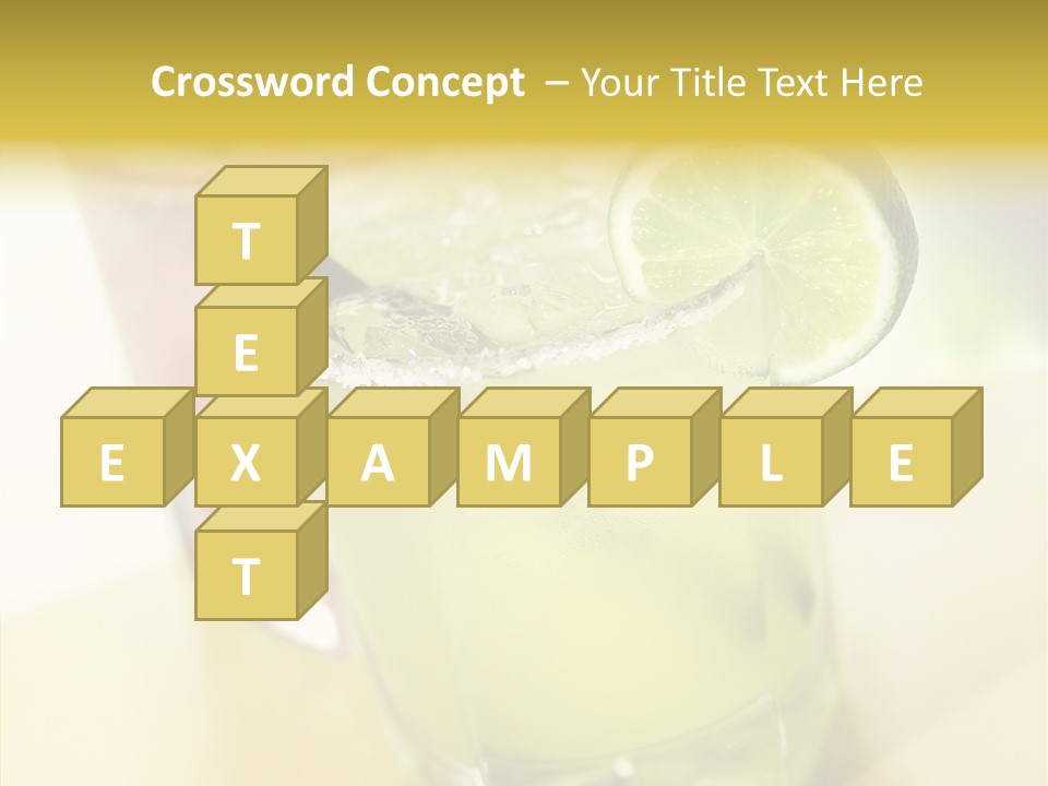 Quench Tequila Garnish PowerPoint Template