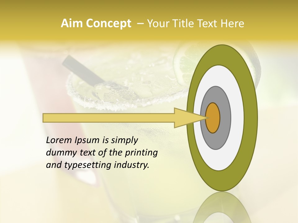 Quench Tequila Garnish PowerPoint Template