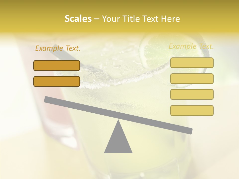 Quench Tequila Garnish PowerPoint Template