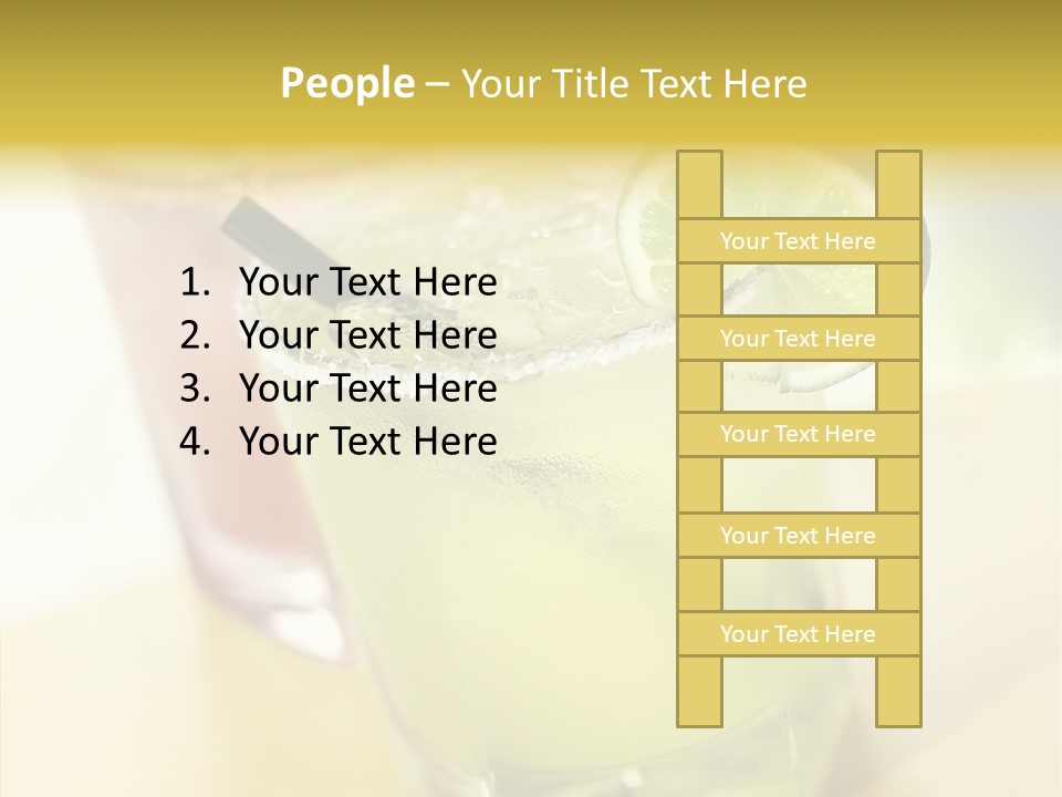 Quench Tequila Garnish PowerPoint Template