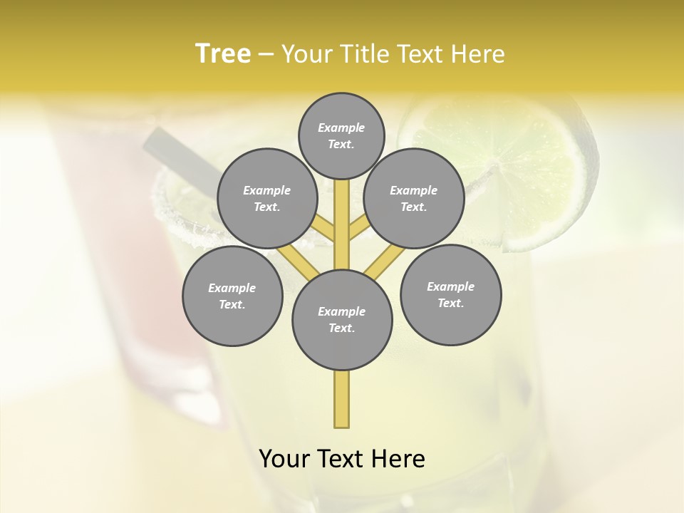 Quench Tequila Garnish PowerPoint Template