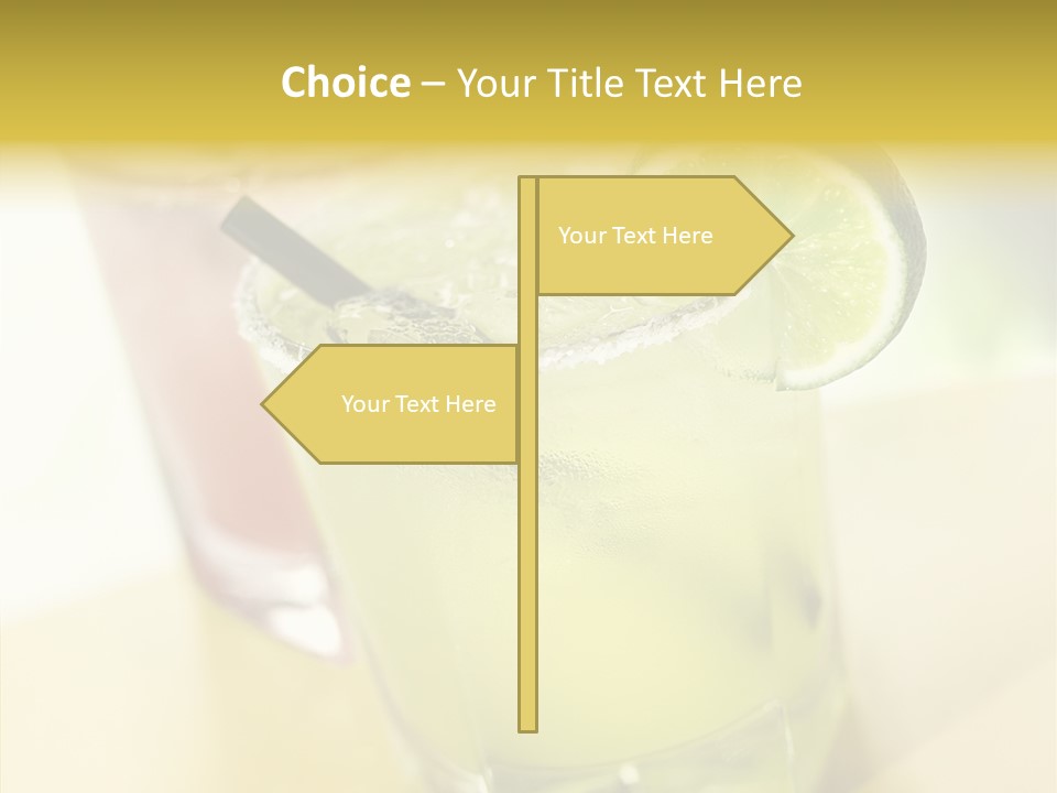 Quench Tequila Garnish PowerPoint Template
