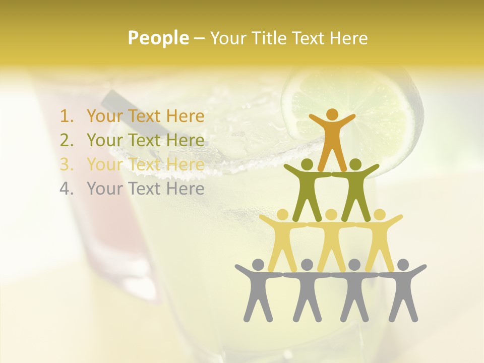 Quench Tequila Garnish PowerPoint Template