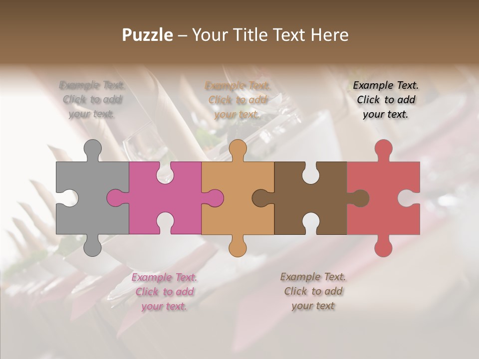 Reception Celebration Glass PowerPoint Template