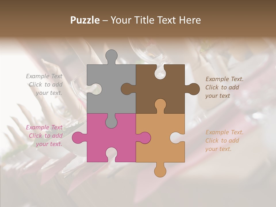 Reception Celebration Glass PowerPoint Template