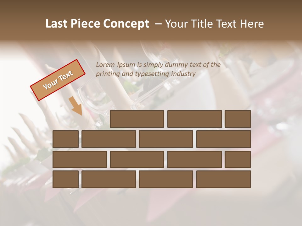 Reception Celebration Glass PowerPoint Template