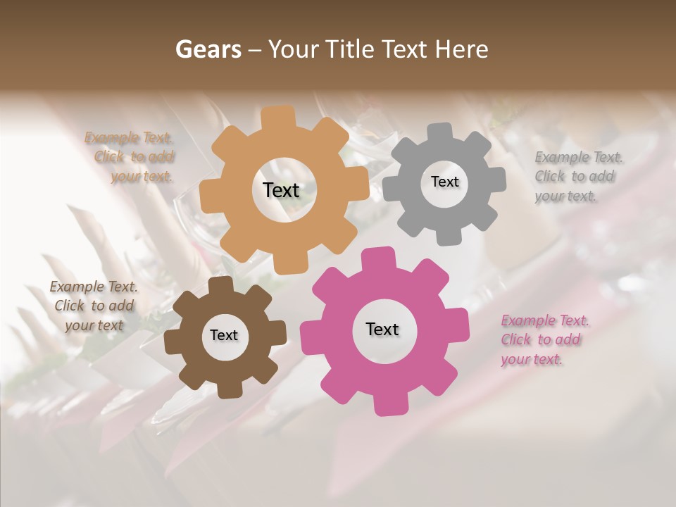 Reception Celebration Glass PowerPoint Template