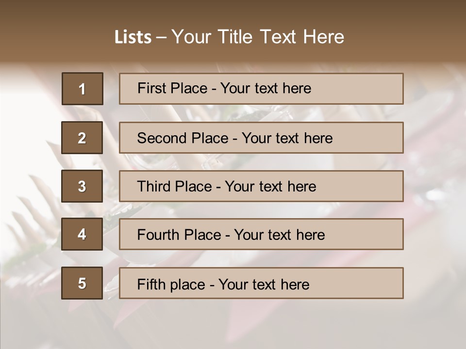 Reception Celebration Glass PowerPoint Template