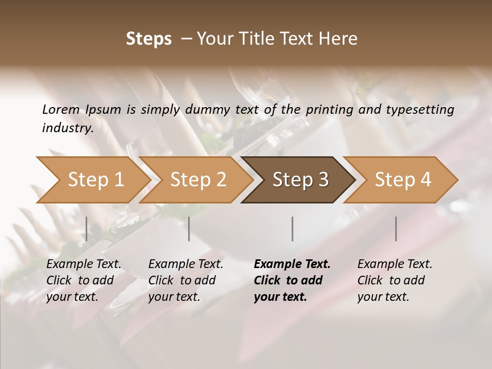 Reception Celebration Glass PowerPoint Template