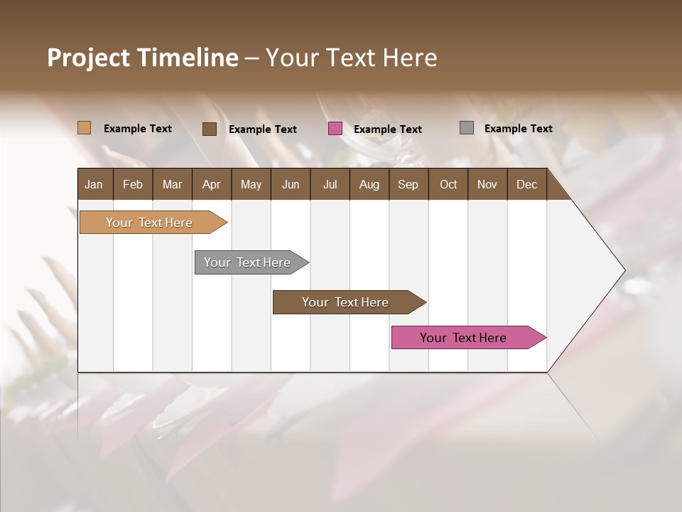 Reception Celebration Glass PowerPoint Template