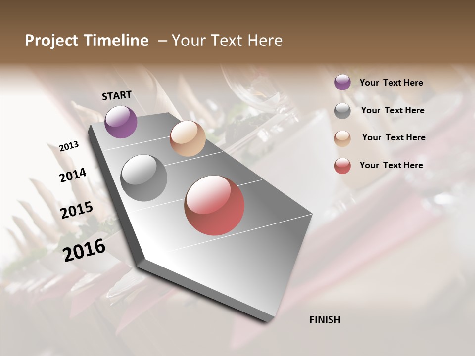 Reception Celebration Glass PowerPoint Template