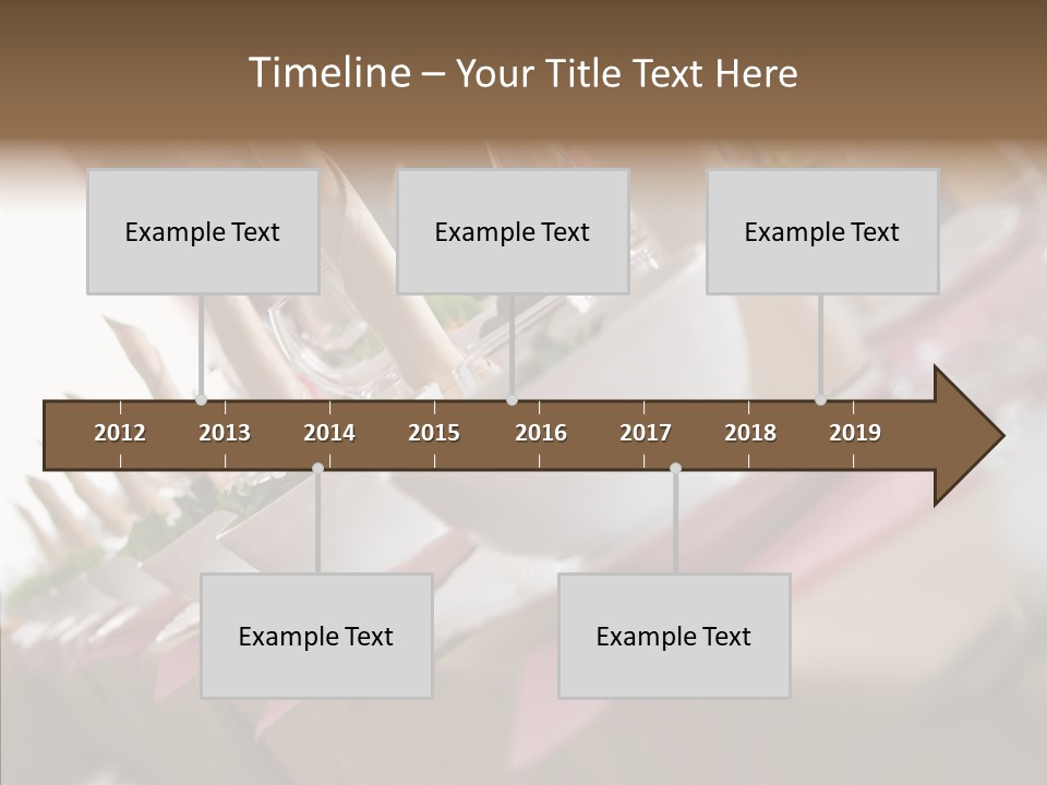 Reception Celebration Glass PowerPoint Template