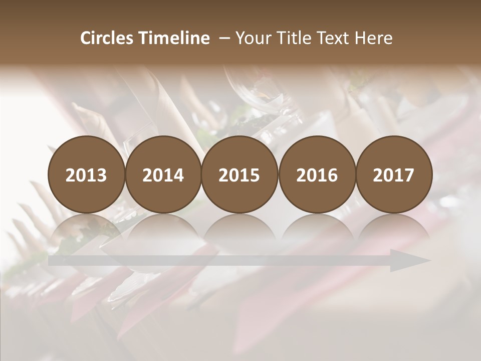 Reception Celebration Glass PowerPoint Template