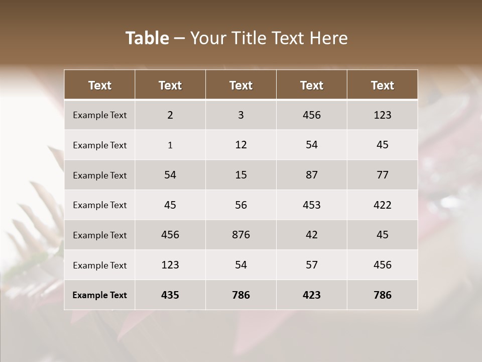 Reception Celebration Glass PowerPoint Template